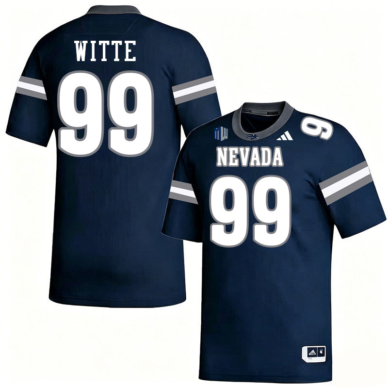 Nevada Wolf Pack #99 Thomas Witte College Football Jerseys,Uniforms-Navy
